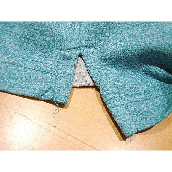 Duluth Trading T-shirt Mens XL Blue Light Teal Heather Side Slit Hem Poly Blend - Picture 7 of 8